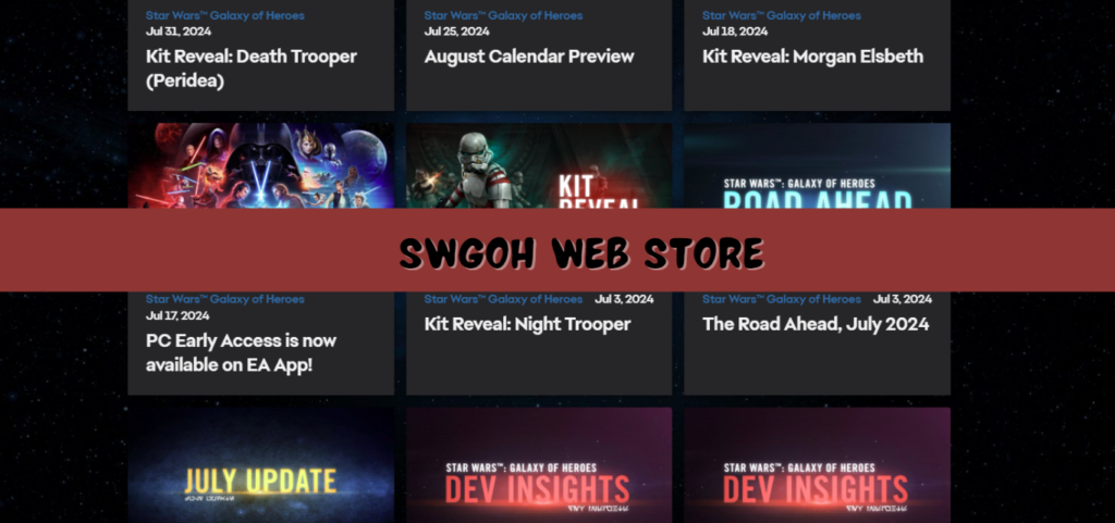 SWGoH Web Store