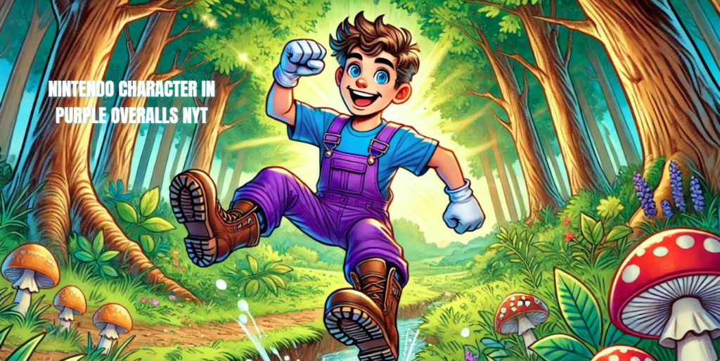 Nintendo Character in Purple Overalls NYT