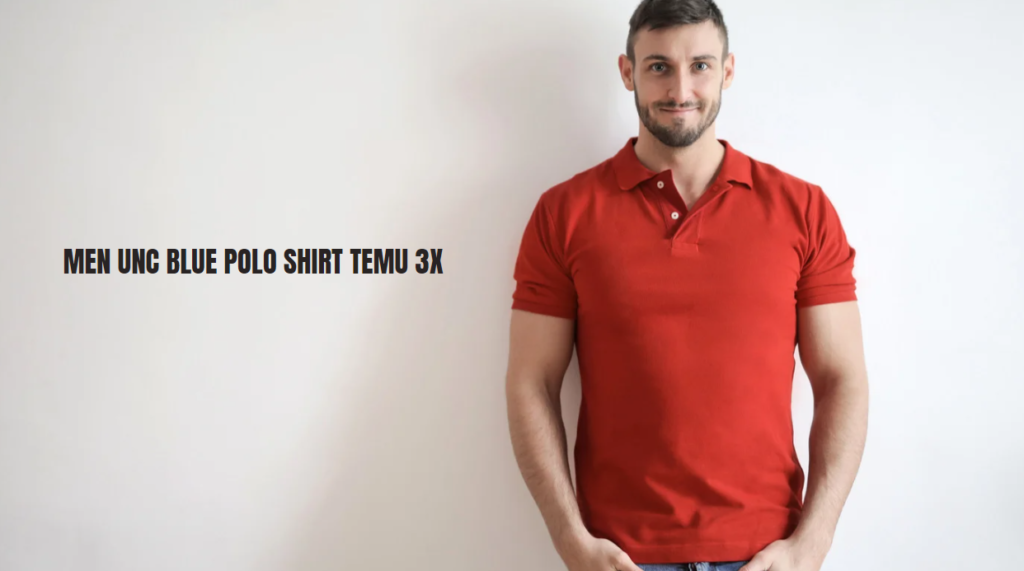 men unc blue polo shirt temu 3x