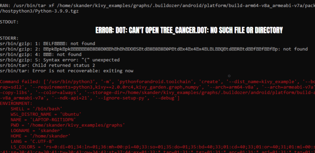 error: dot: can't open tree_cancer.dot: no such file or directory