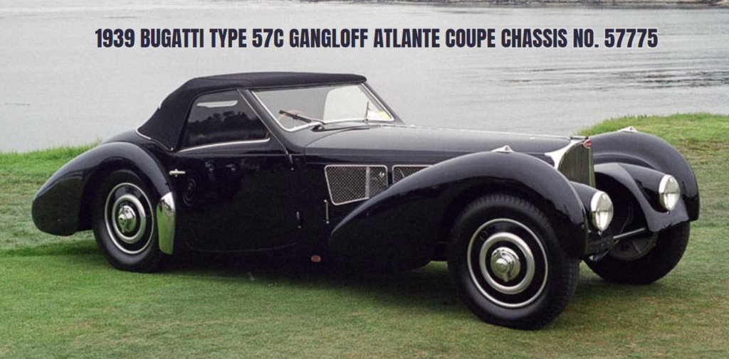 1939 bugatti type 57c gangloff atlante coupe chassis no 57775