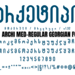 archi med-regular georgian font