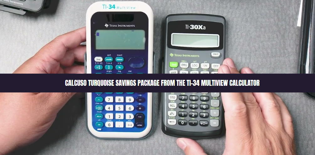 calcuso turquoise savings package from the ti-34 multiview calculator